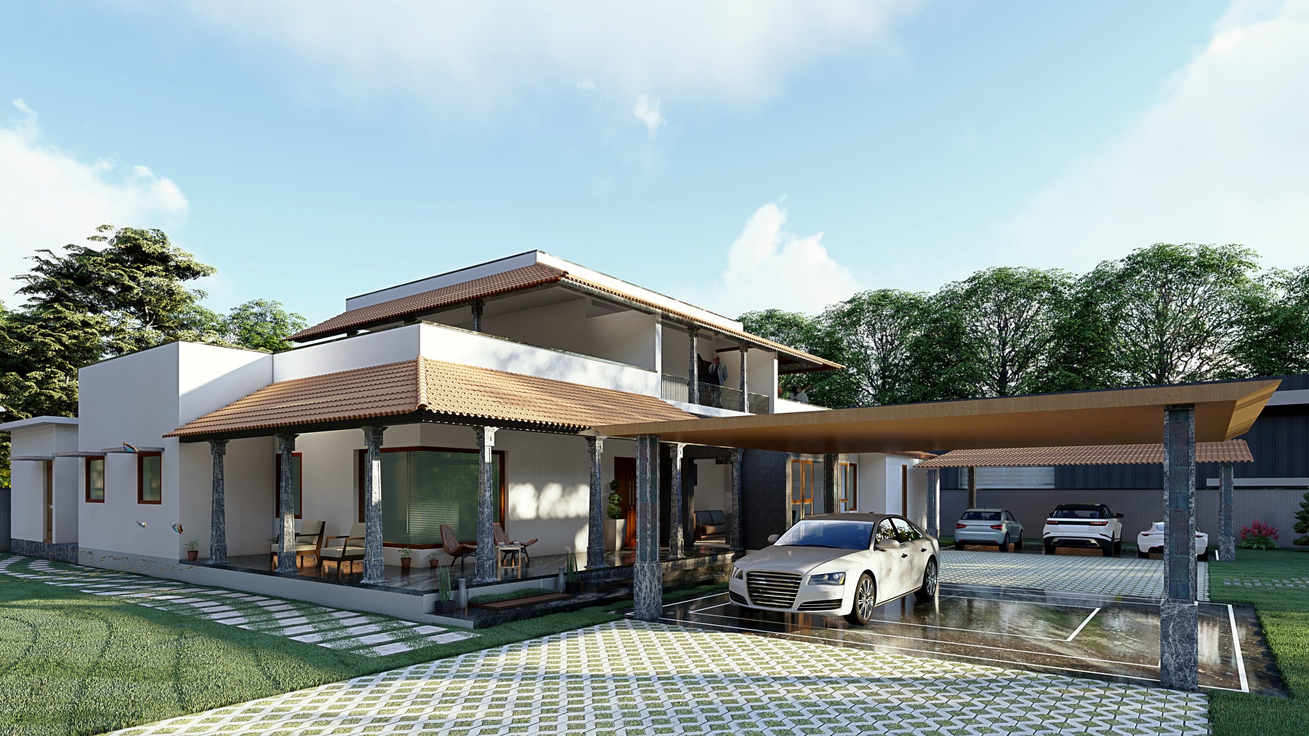Muthu residence side view